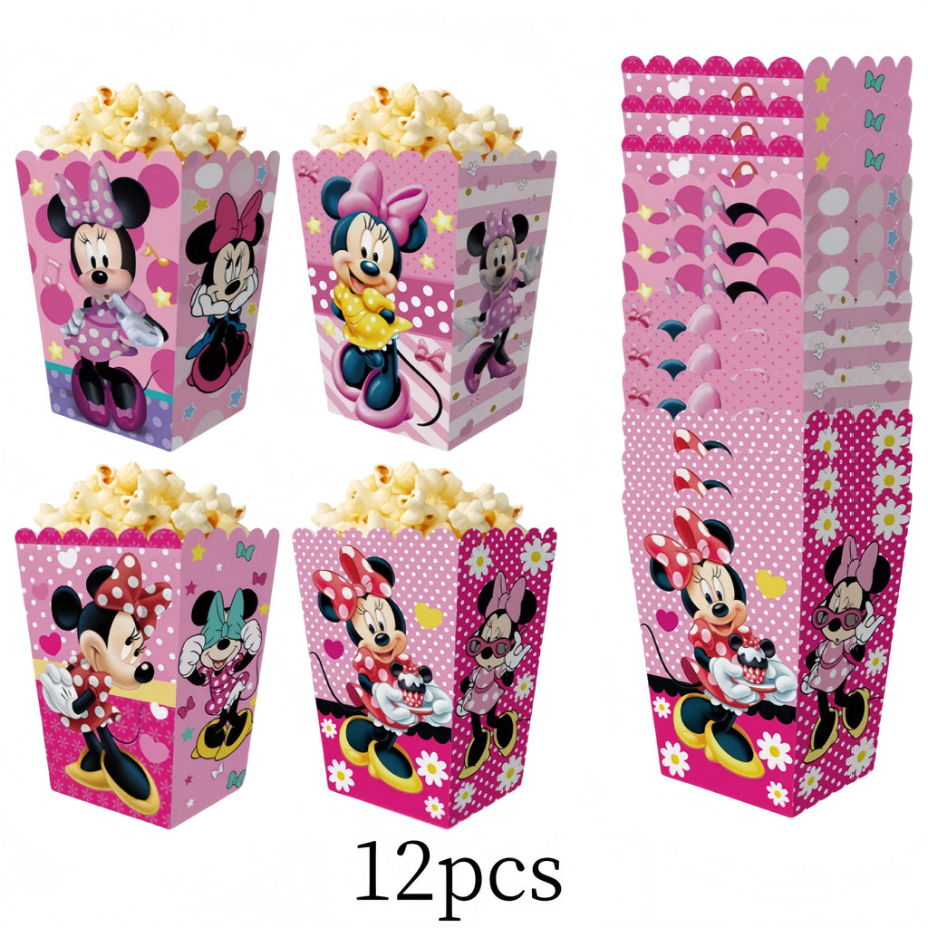 Mickey Minnie Party Decorations Popcorn Boxes French Fries Boxes For Kids Birthday Party Boys Girls Party Supplies Party Favors - Big Tim's Magic Emporium
