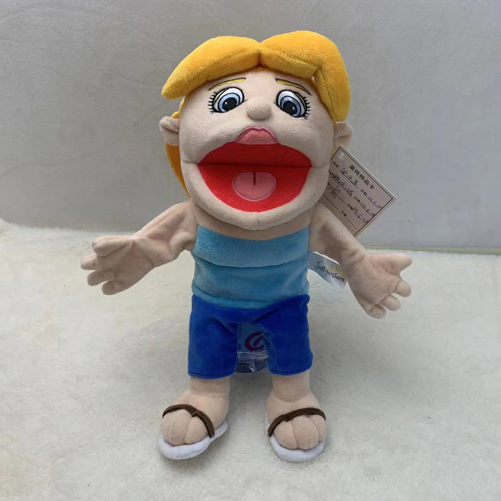 Cartoon Hand Puppet Toy Jeffys Zombie Boy Puppet Brinquedo Kawaii Stuffed Animal Jeffy Puppet Family Real Sml Doll Birthday Gift - Big Tim's Magic Emporium