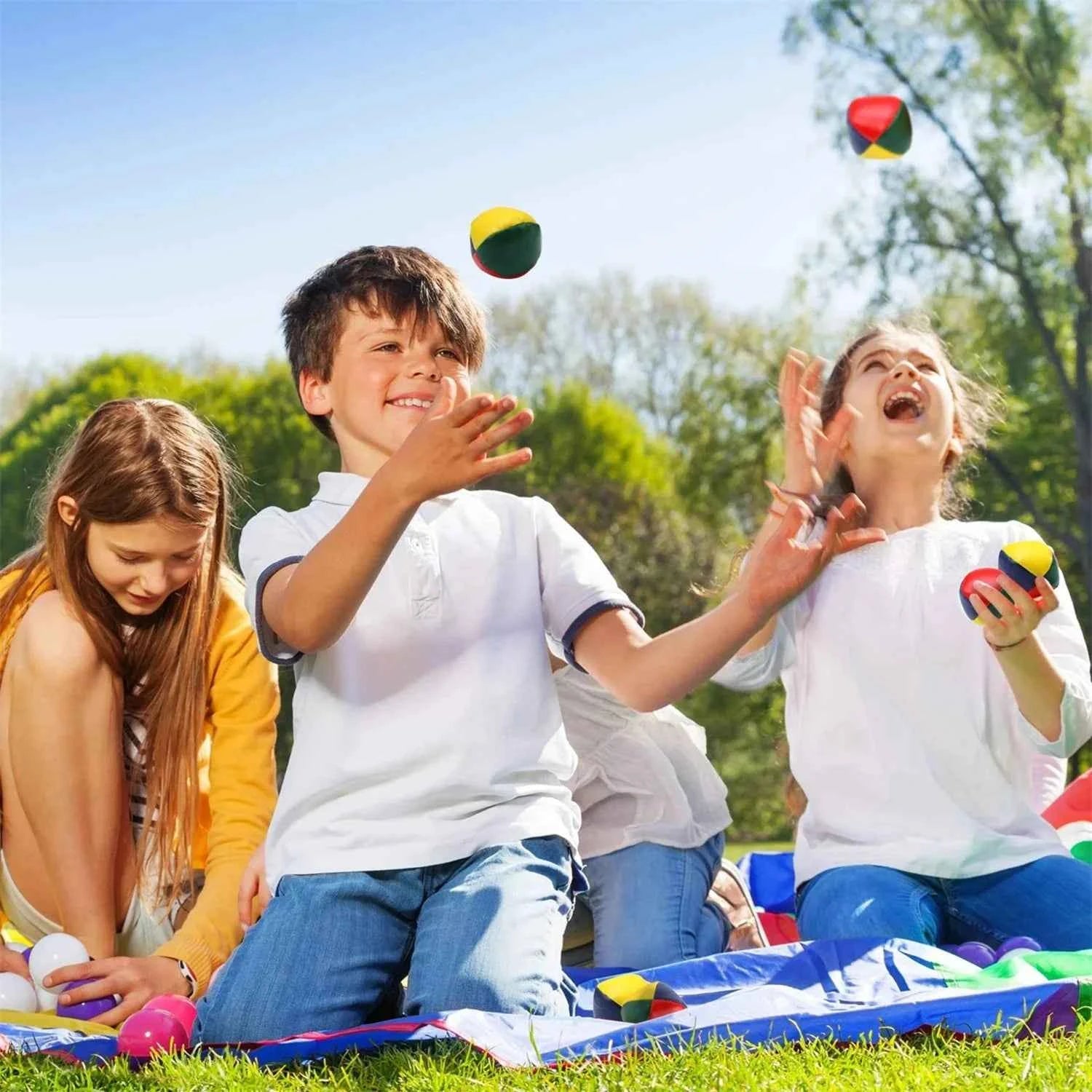 6 PCS Juggling Balls for Beginners Soft Juggle Ball Kit Easy-to-Handle Mini Juggling Balls Perfect for Fun and Stress Relief - Big Tim's Magic Emporium