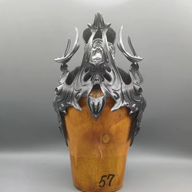 Vintage Resin Armor Mask | Ancient Warrior Helmet for Cosplay & Halloween - Big Tim's Magic Emporium