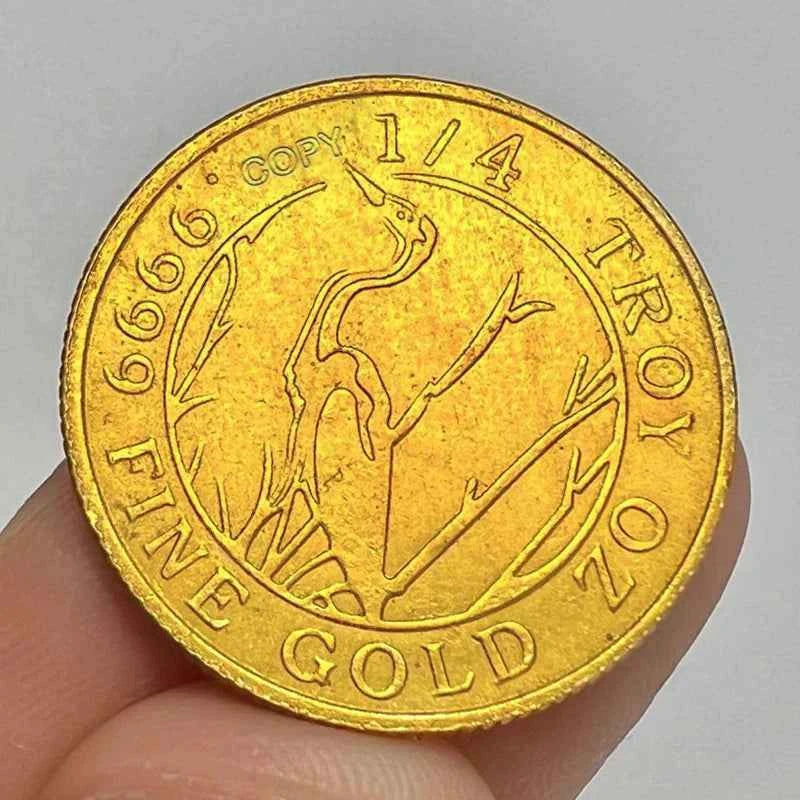 crown gold coin, monarch precious metals, collectible commemorative coin, home decoration, party game supplies, souvenir gift