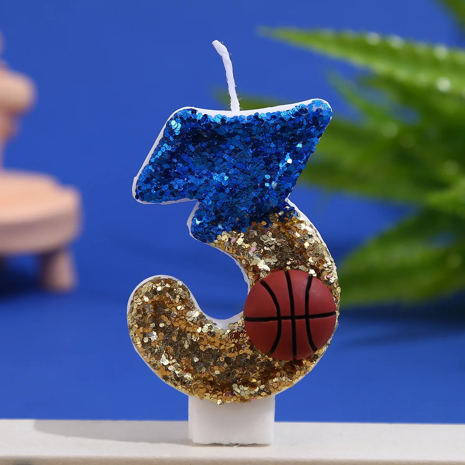 Basketball boy birthday candle holiday cake party creative digital candle
