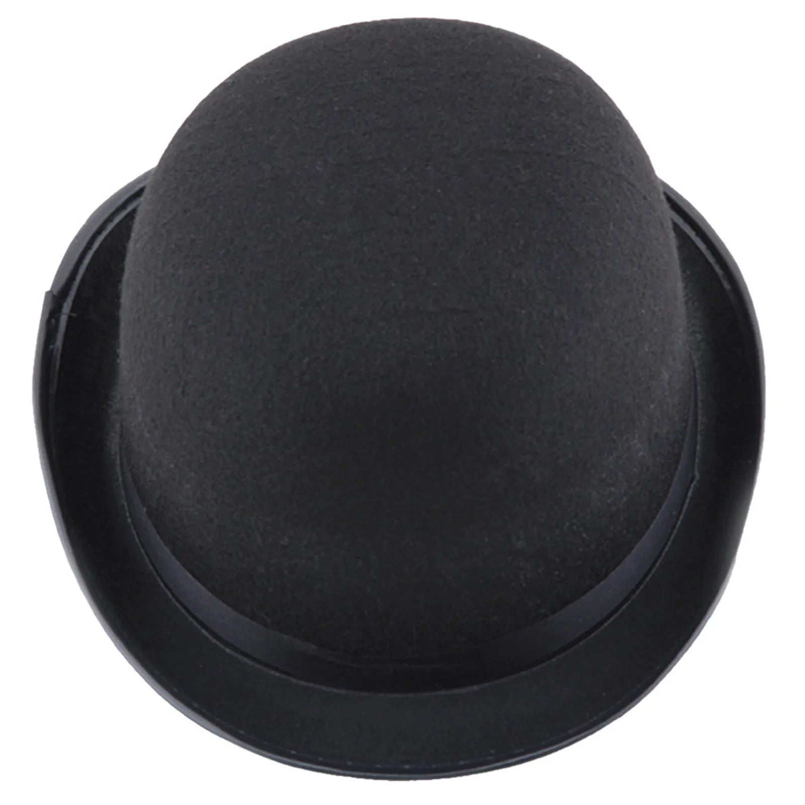 Pure Black Halloween Magic Hat With Hat Holder Cotton Bowler Hat Men'S Satin Hat Gentleman Clothing Gift For Men