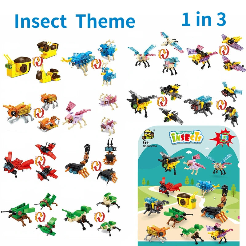 Party Favors for Kids Animals Building Block Toy for Goodie Bag Stuffers Classroom Student Prizes Birthday Gifts for Boys Girls