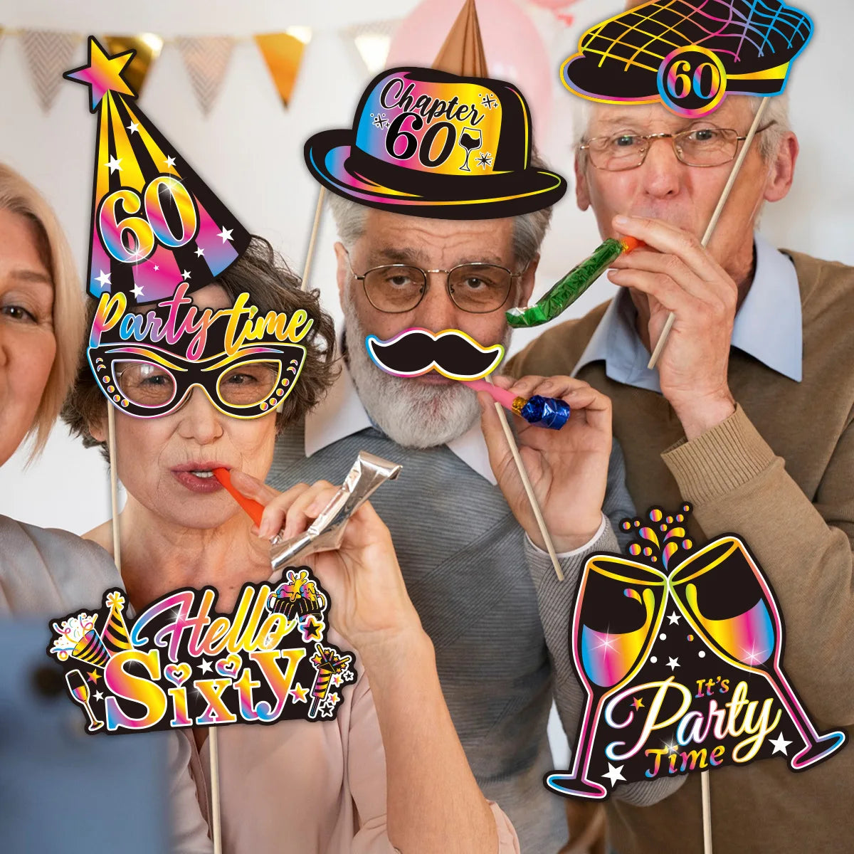 Birthday Party Decoration Photo Props 30 40 50 Birthday Party Glasses Decoration