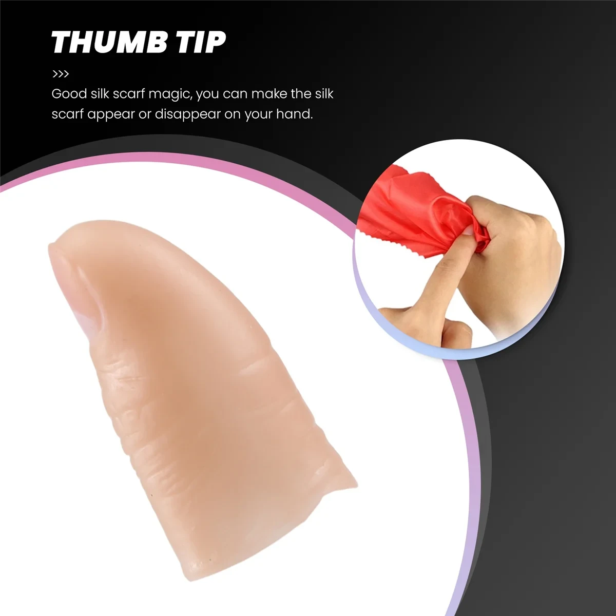 Soft Thumb Tip Finger Fake Magic Trick Vinyl Toy Funny Prank - Big Tim's Magic Emporium