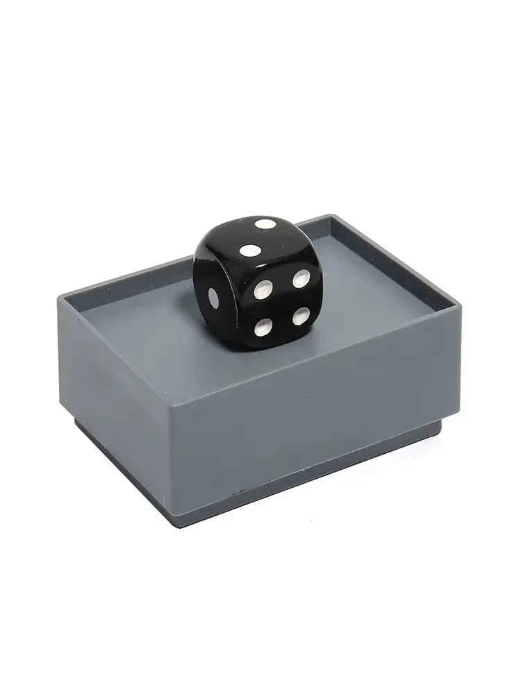 Miracle Dice 7 Black Die and Box Dice Number Change Close up Magic Tricks Mentalism Magicians Prop Gimmick Accessory Illusion