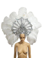 FASHIONABLE AND EXQUISITE HEADDRESS FEATHERS SAMBA DANCE CARNIVAL HALLOWEEN PARTY LATIN DANCE BAR PERFORMANCE HAT MASQUERADE