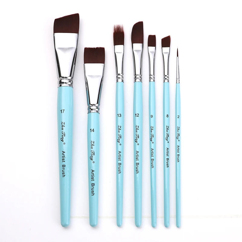 Body Pinting Face Body Art Paint Multifunctional Professional Paint Brushes Set Wooden Handle Nylon Brush Oil Painting Brushes
