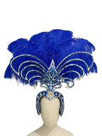 The Stardust Dionysia – Elegant Feathered Samba Carnival & Masquerade Headdress
