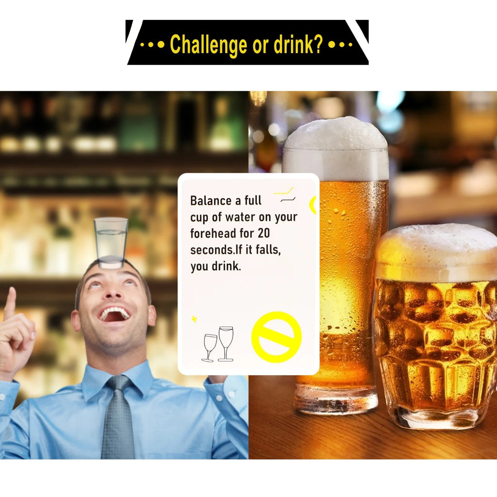 Drink Till You Drop Party Board Game Cards – Fun Social Drinking Game for Family Gatherings, Friend Gatherings & Team Building - Big Tim's Magic Emporium