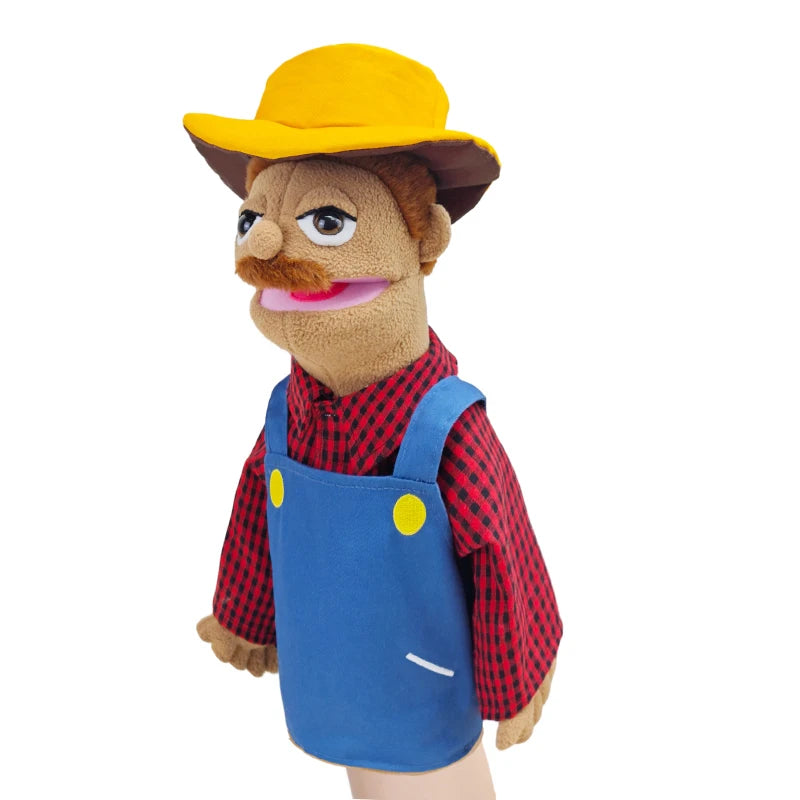 Cute Cartoon Profession Series Hand Puppet Plush Doctor Police Officer Nurse Teacher Job Puppet Ventriloquism Doll - Big Tim's Magic Emporium