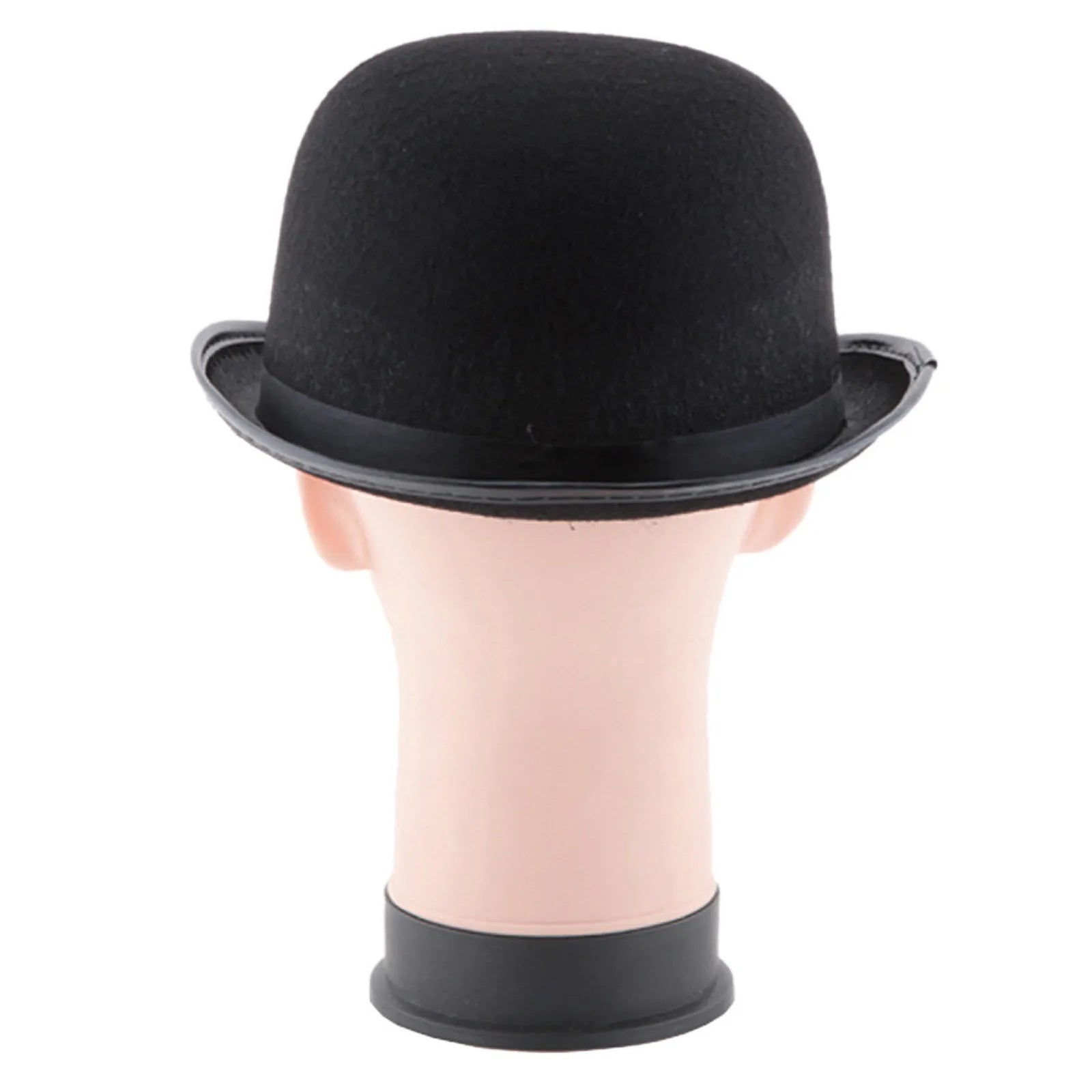 Pure Black Halloween Magic Hat With Hat Holder Cotton Bowler Hat Men'S Satin Hat Gentleman Clothing Gift For Men