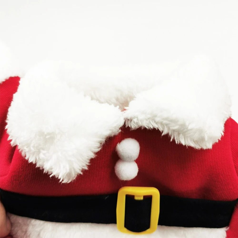 Christmas Pet Costumes Cute Kitten Santa Claus Clothes For Small Medium Dogs Cats Holiday Party Dress Up Apparel Sphynx Outfits