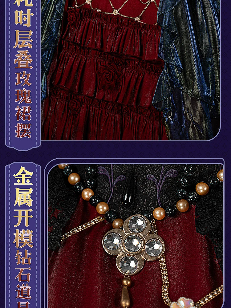 Mary‌ Cosplay Costume for Halloween Christmas Comic Exhibition Game Identity V Bloody Cute Woman S-XXL New Red Dress IN STOCK - Big Tim's Magic Emporium