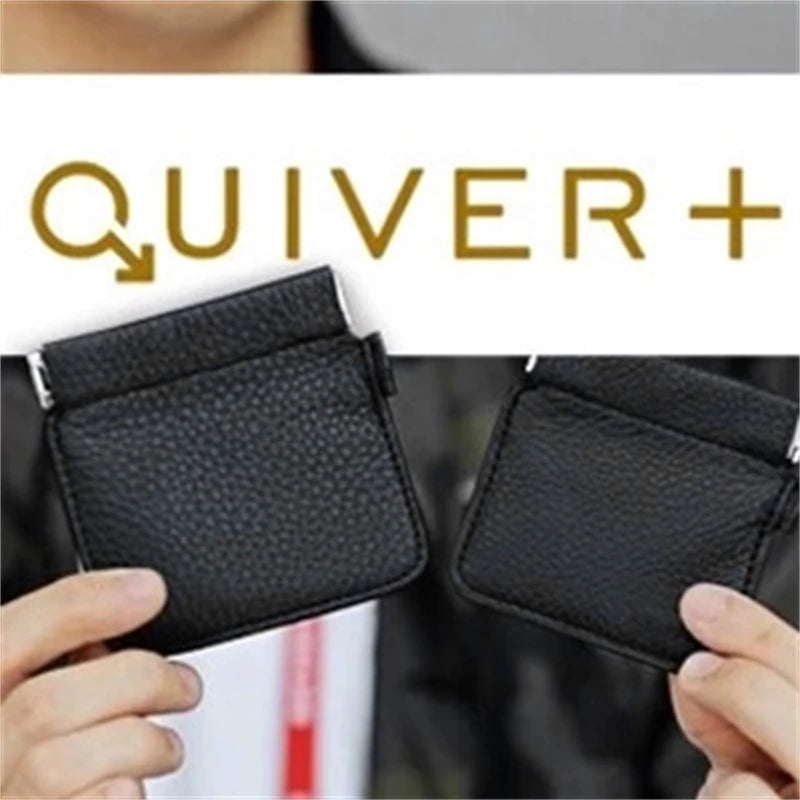 VDR Quiver Plus By Kelvin Chow (Gimmicks and Online Instructions) Close-up Magic Tricks professional Amazing Genuine Leather - Big Tim's Magic Emporium