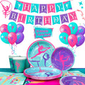 Gymnastics Birthday Party Supplies,78pcs Gymnastics Party Decorations&Tableware Kit Gymnastics Decorations for Birthday Party - Big Tim's Magic Emporium