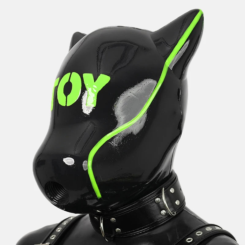 Furrjoi IDO Silicone Dog Mask with Patterned Cospaly Costumes Hood Multiple Colors Halloween Face Toys Realistic Equipment - Big Tim's Magic Emporium