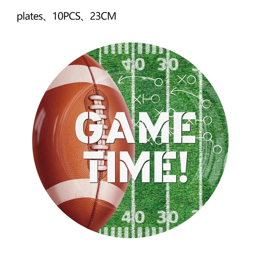 Super Bowl Rugby American Football Children's Birthday Party Paper Decoration Party Supplies Party Supplies Party Decorations - Big Tim's Magic Emporium