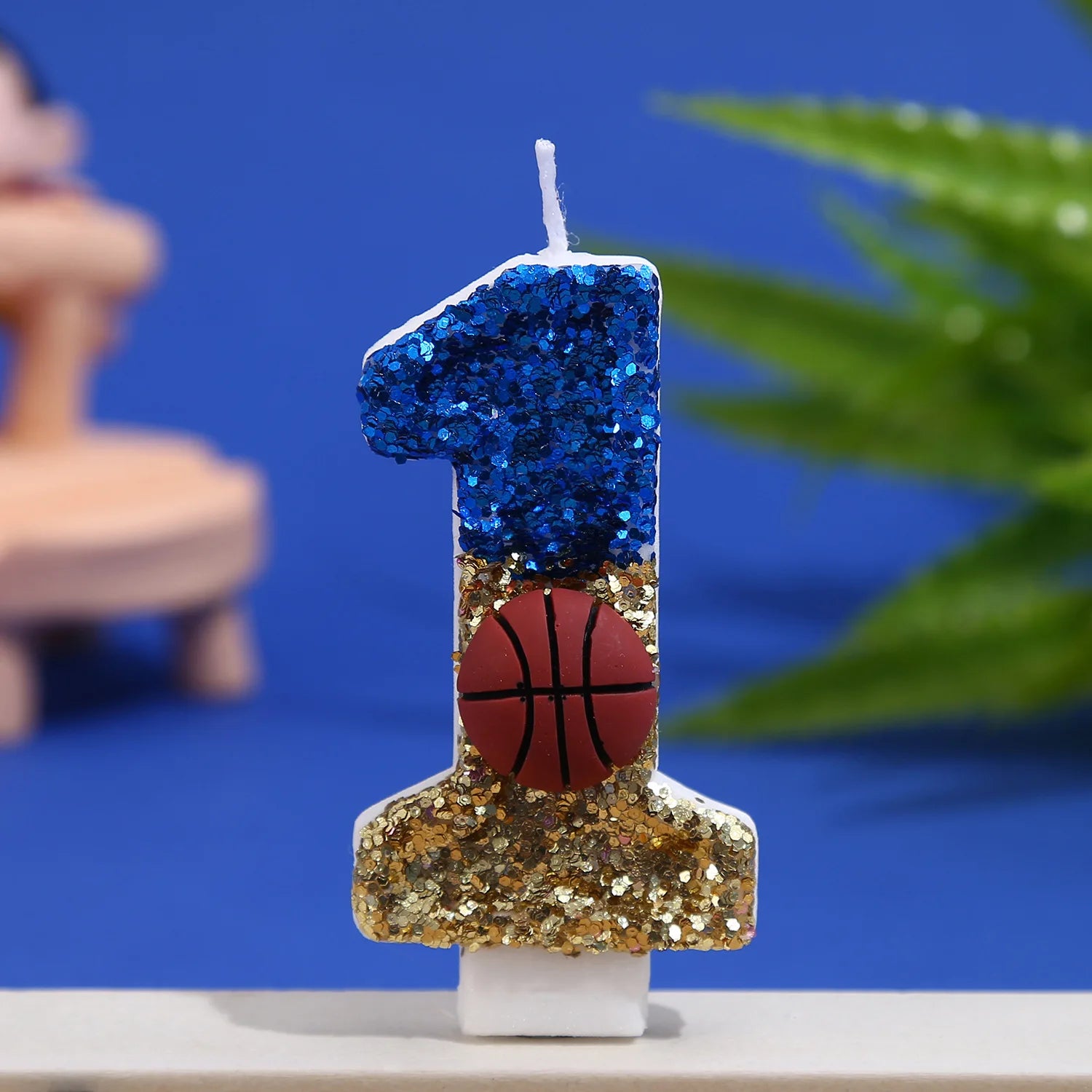 Basketball boy birthday candle holiday cake party creative digital candle