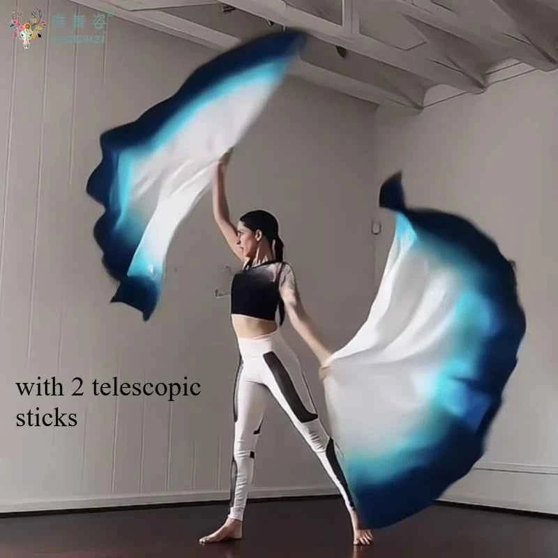 Opening Dance Performance Props Dance Accessories Handheld Dragon Flag Performance At The Stage Ceremony of The Sports Games