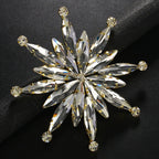 Large Luxury Rhinestone Star Brooch