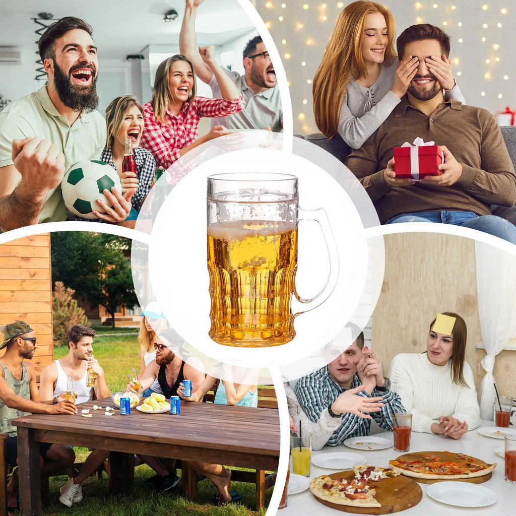 Fake Beer Mug Funny Water Cup, Novelty Prank Toy & Gag Gift for Adults Coworkers, Creative Desk Ornament for Office Home Decor - Big Tim's Magic Emporium