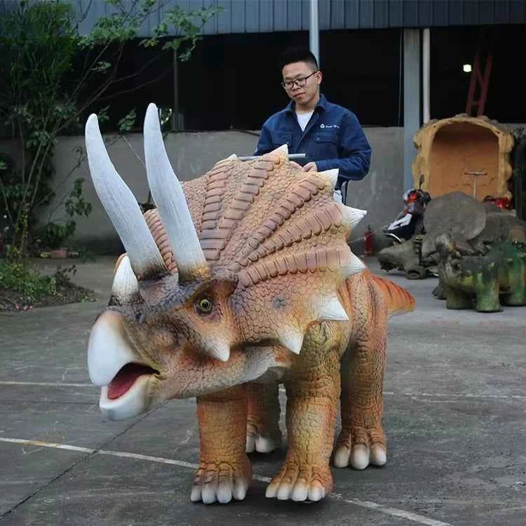 Mechanical Dinosaur Ride Indoor Animation Walking Dinosaur Model Realistic Animal Ride
