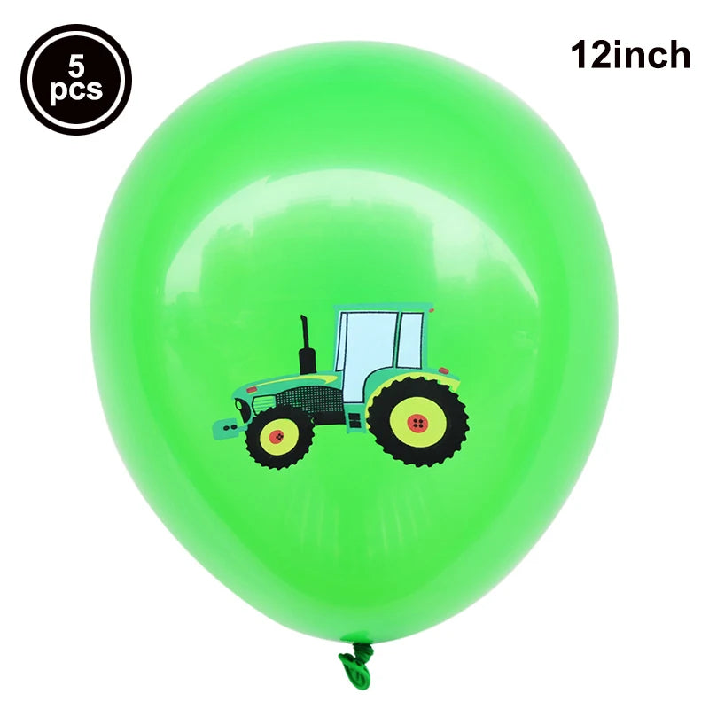 Tractor Party Paper Plates Cups Napkins Banner Tractor Birthday Party Supplies Tractor Themed Party Decor for Party Farm Party - Big Tim's Magic Emporium
