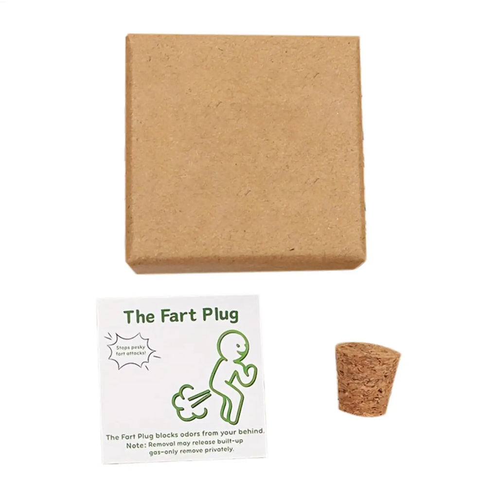 Prank Stuff Hilarious Fart Plug Toys with Card Prank Toys with Storage Box Cartoon-Designed with Humorous Quotes and Jokes