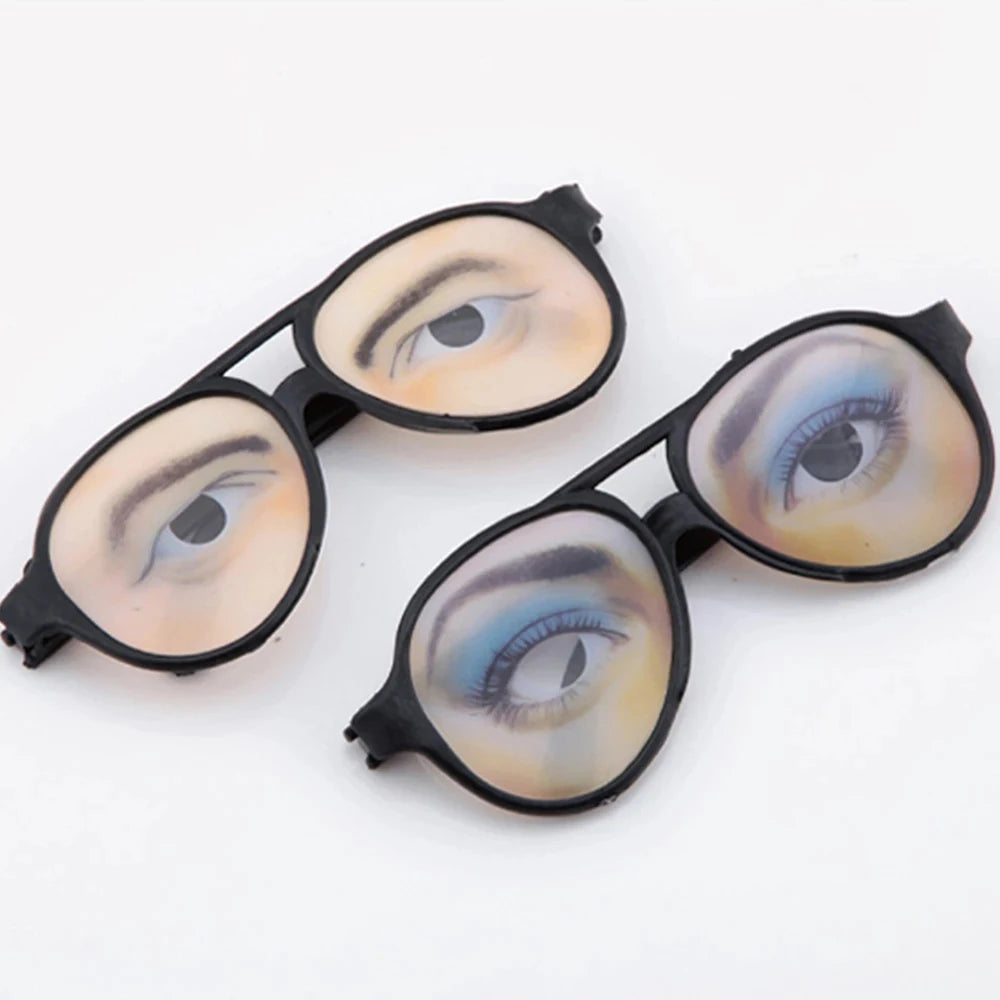 Novelty Halloween Joke Toy Prank Toy Mischief Decoration Eyes Frames Glasses Toy Funny Joke Glasses Fake Glasses Funny Glasses - Big Tim's Magic Emporium