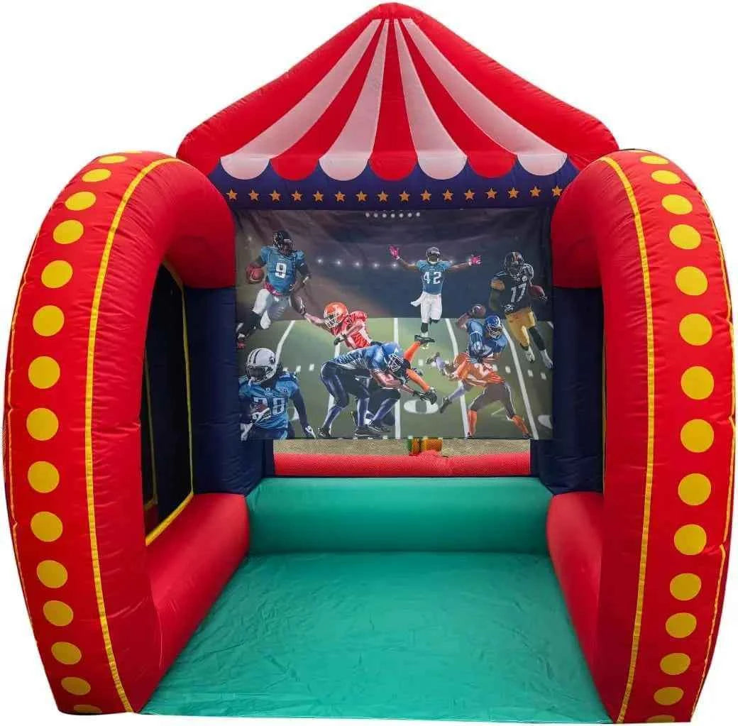 Free air shipping 5 in 1 Inflatable Carnival Bundle Games Soccer Dart Knock Down Ring Ross Game For Kids And Adults Party Game