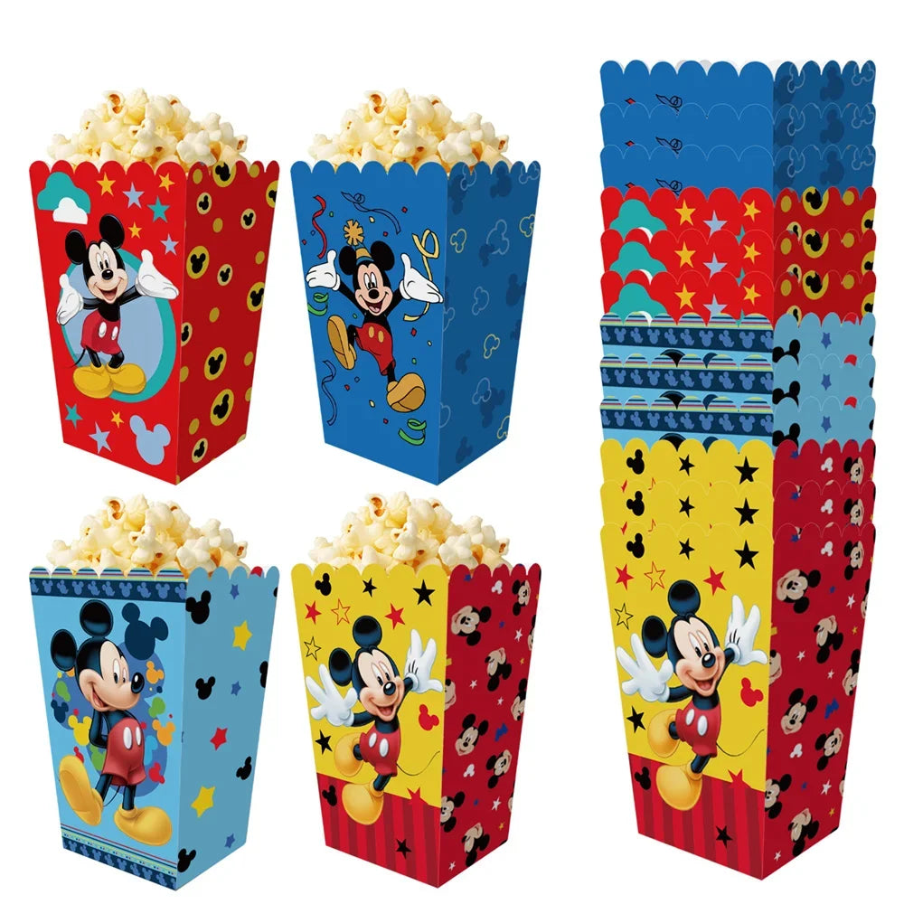 Mickey Minnie Party Decorations Popcorn Boxes French Fries Boxes For Kids Birthday Party Boys Girls Party Supplies Party Favors - Big Tim's Magic Emporium