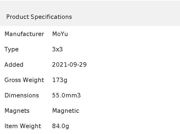 MOYU WeiLong WR M MagLev 2021 3X3 Magnetic Levitation Weilong WRM 2021 Lite Magic Speed Cube Professional Fidget Toys