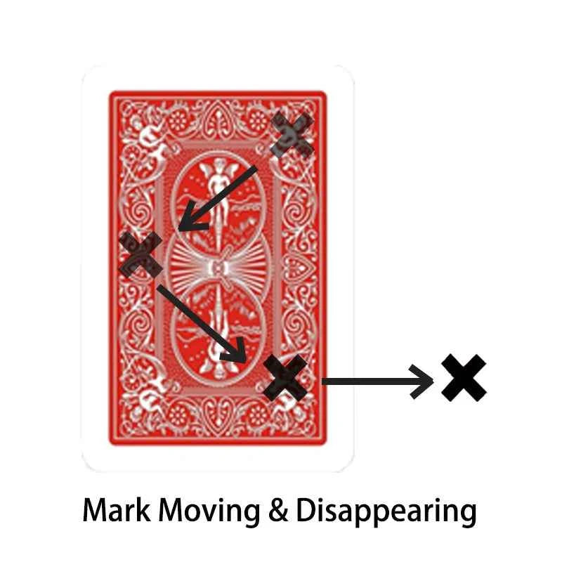Xteleport X Mark Move and Disappear Magic Tricks Appear and Disappear Gimmick Illusions Card Magic Props Close up Street Magic