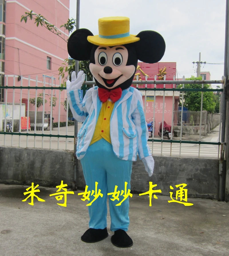 Mickey & Minnie Mouse Santa Mascot Costume | Adult Holiday Cosplay & Event Outfit - Big Tim's Magic Emporium