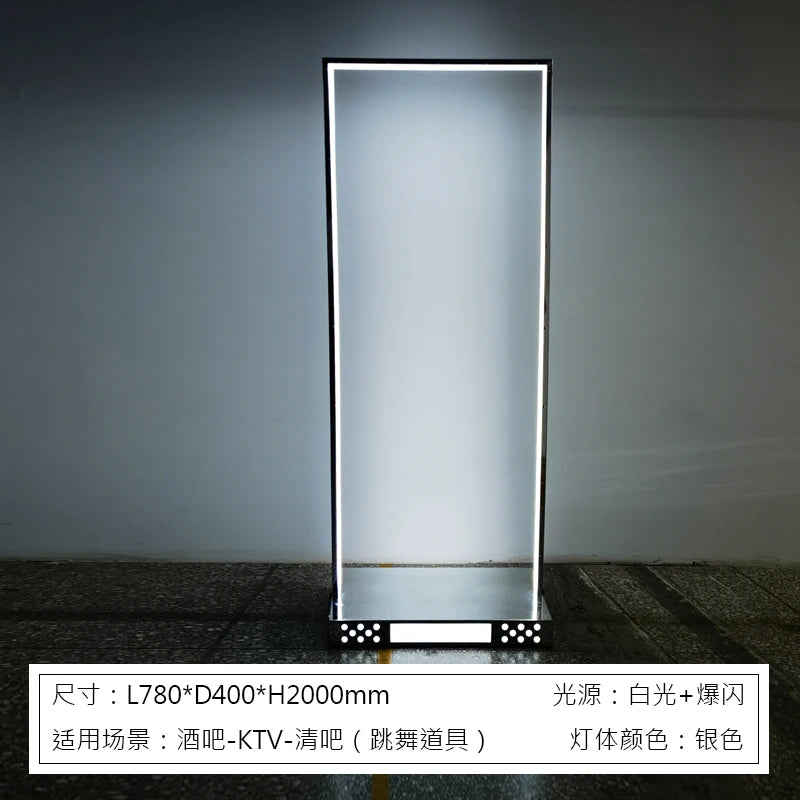 Luminous stainless steel door frame stage mobile stage props