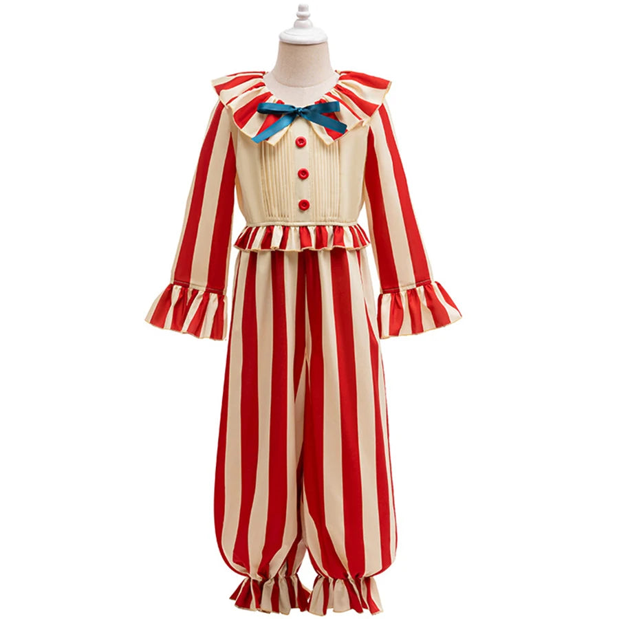 Clown Cosplay Costume New Movie Clown in A Cornfield Cosplay Jumpsuit Terror Play Outfit Kid Adult Halloween Party Clown Clothes - Big Tim's Magic Emporium