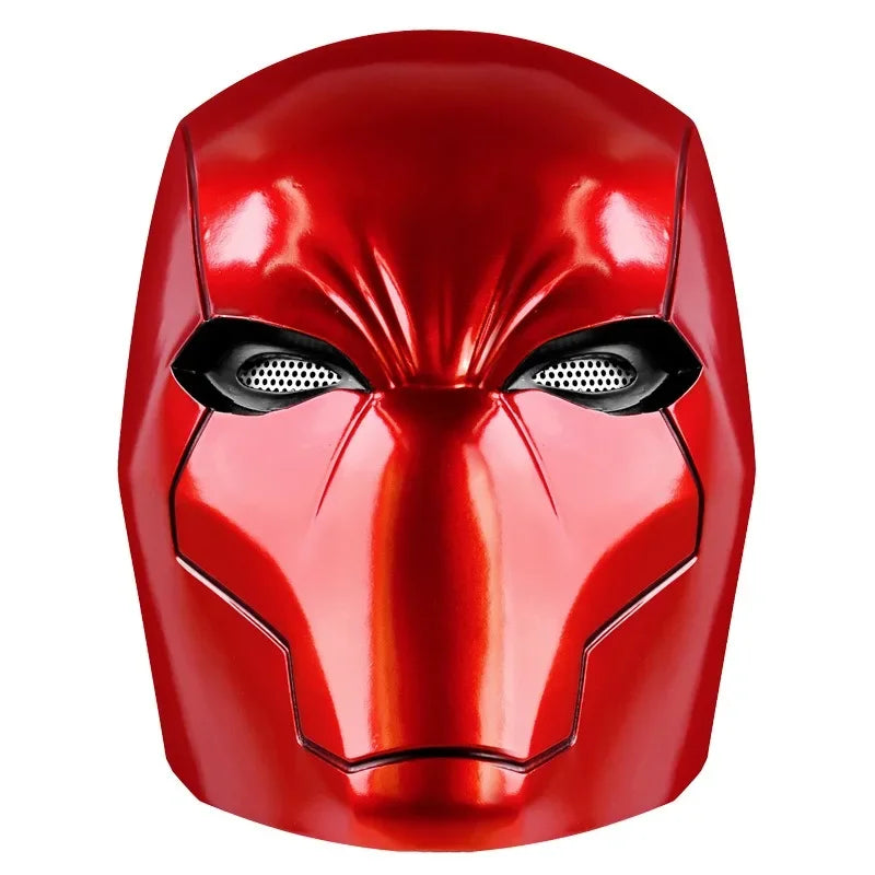 Red Hood Helmet Cosplay Superheroes Mask for Man Helmet Resin Halloween Masks Carnival Masquerade Costume for Adult Face Masks - Big Tim's Magic Emporium