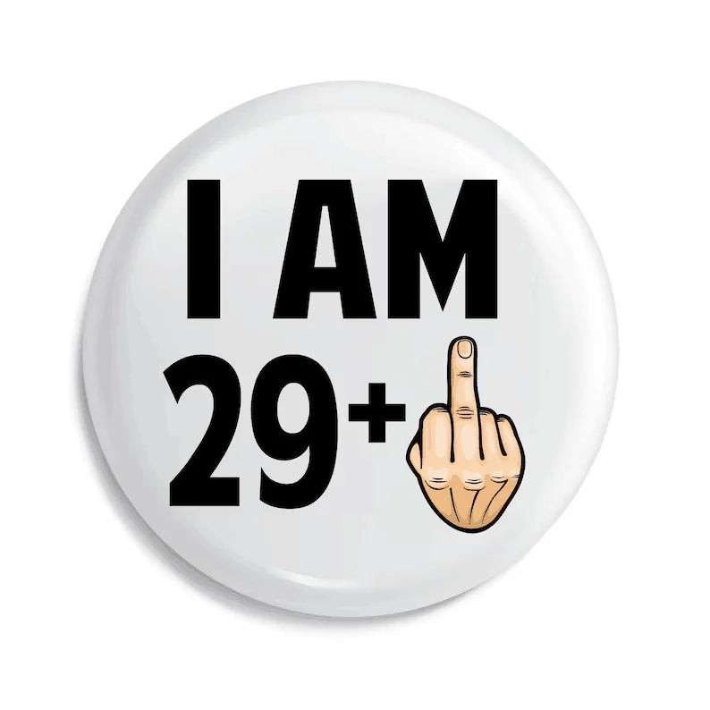 21st 30th 40th 50th 60th 70th 80th Birthday Button Pin Badge Happy Birthday Party Decoration Photo props present Gift keepsake