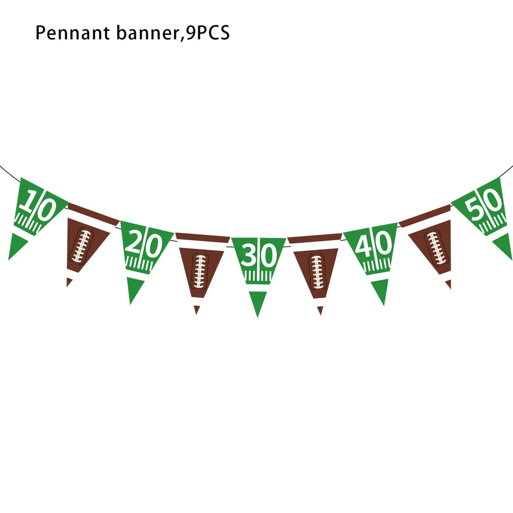 Super Bowl Rugby American Football Children's Birthday Party Paper Decoration Party Supplies Party Supplies Party Decorations - Big Tim's Magic Emporium