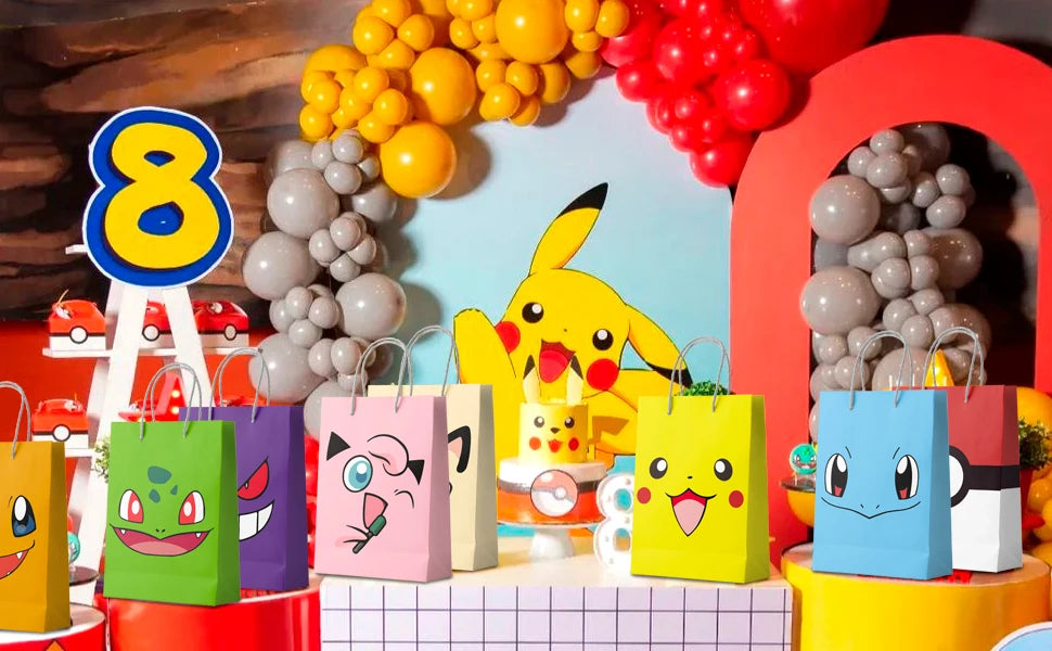 Pikachu Party Favour Bags-24 Pcs Pokemon Pikachu Party Bags for Pikachu Birthday Party Decorations&Pikachu Party Supplies - Big Tim's Magic Emporium