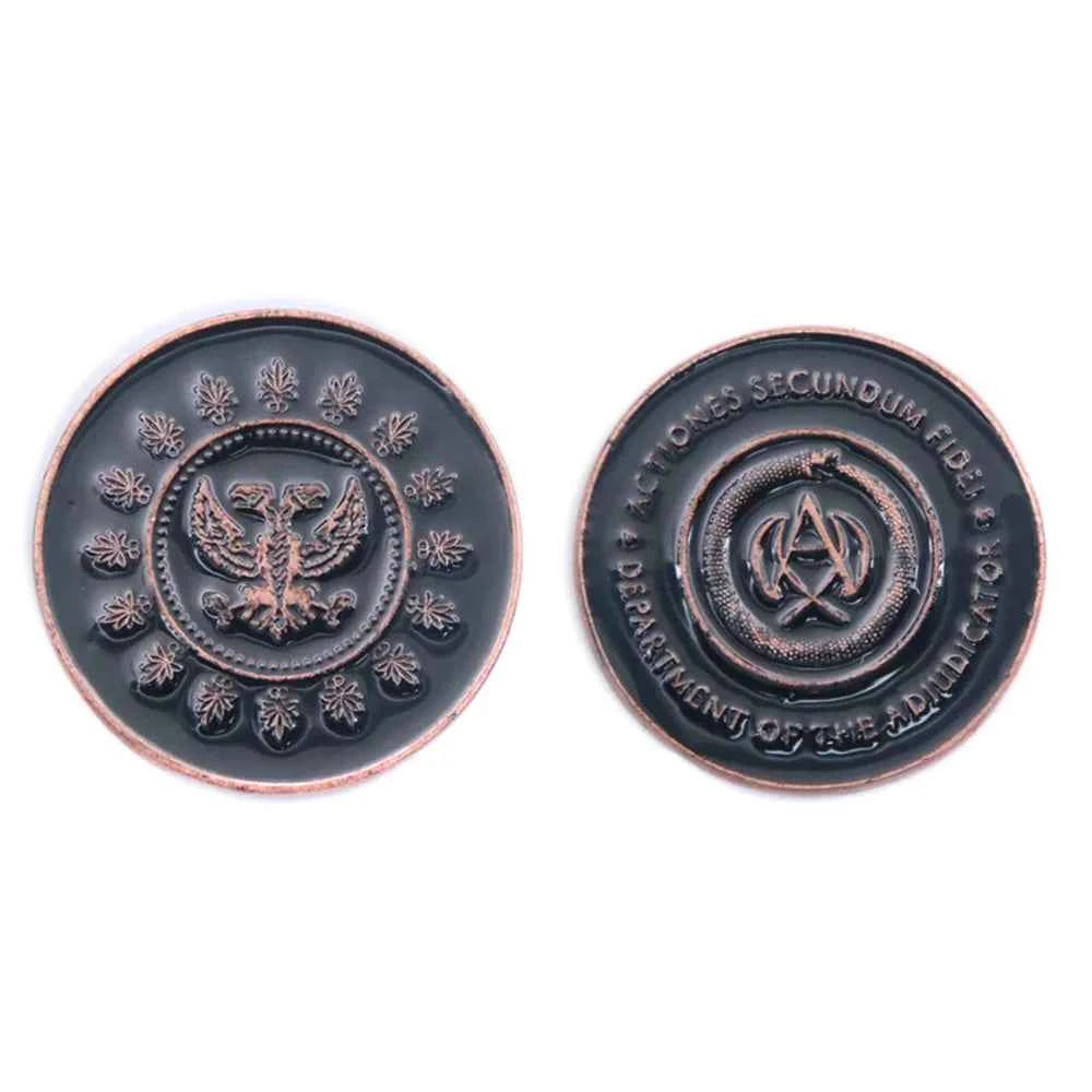 Movie John Wick Can Open Coin Big Size Badge Sofia Blood Oath Marker Keanu Reeves Continental Hotel Adjudicator Cosplay Jewelry
