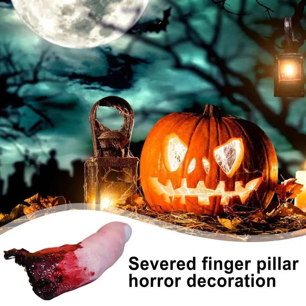 Halloween Horror Bloody Finger Prank Prop Bloody Severed Finger Realistic bloody severed finger scary props scary Fake Finger