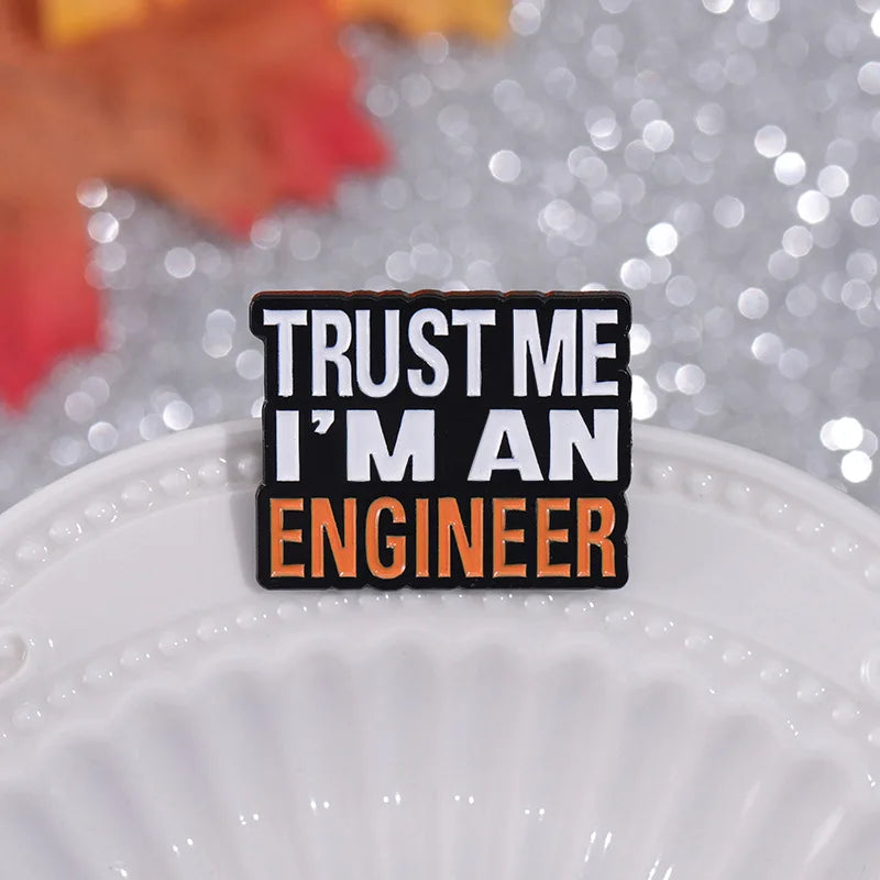 Funny Humorous Phrase Enamel Pins Creative Geometric Positive Quotes Brooches Lapel Badge Fashion Jewelry Gifts For Friends - Big Tim's Magic Emporium