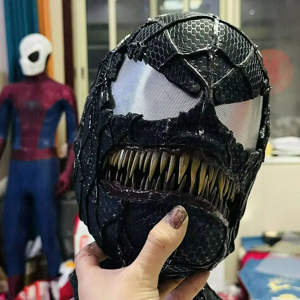 Venom 3: The Last Dance Venom Mask with Opened Mouth 1:1 Customizable Wearable Venom Helmet Movie Prop Halloween Cosplay Helmet - Big Tim's Magic Emporium