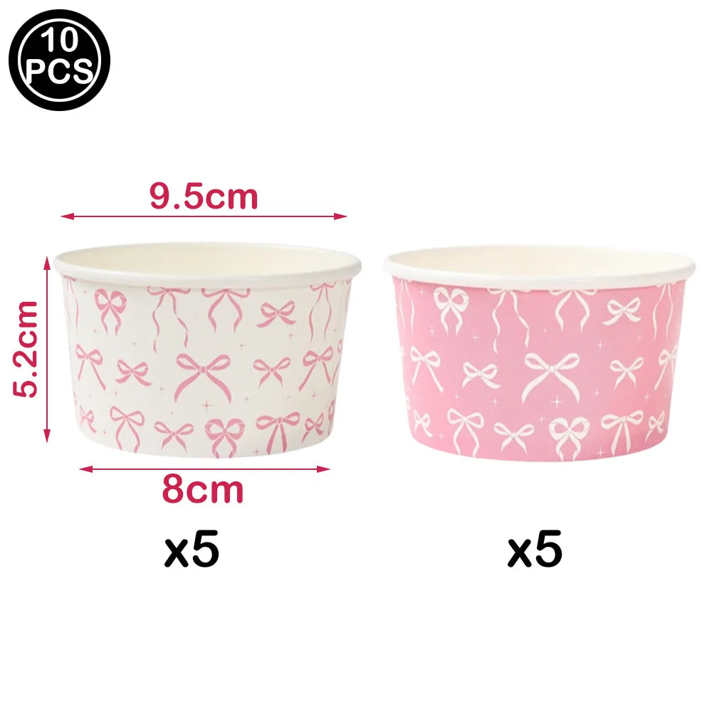 Bow Party Honeycomb Centerpieces Pink Bow Birthday Decorations Bow Baby Shower Decor Coquette Birthday Decorations