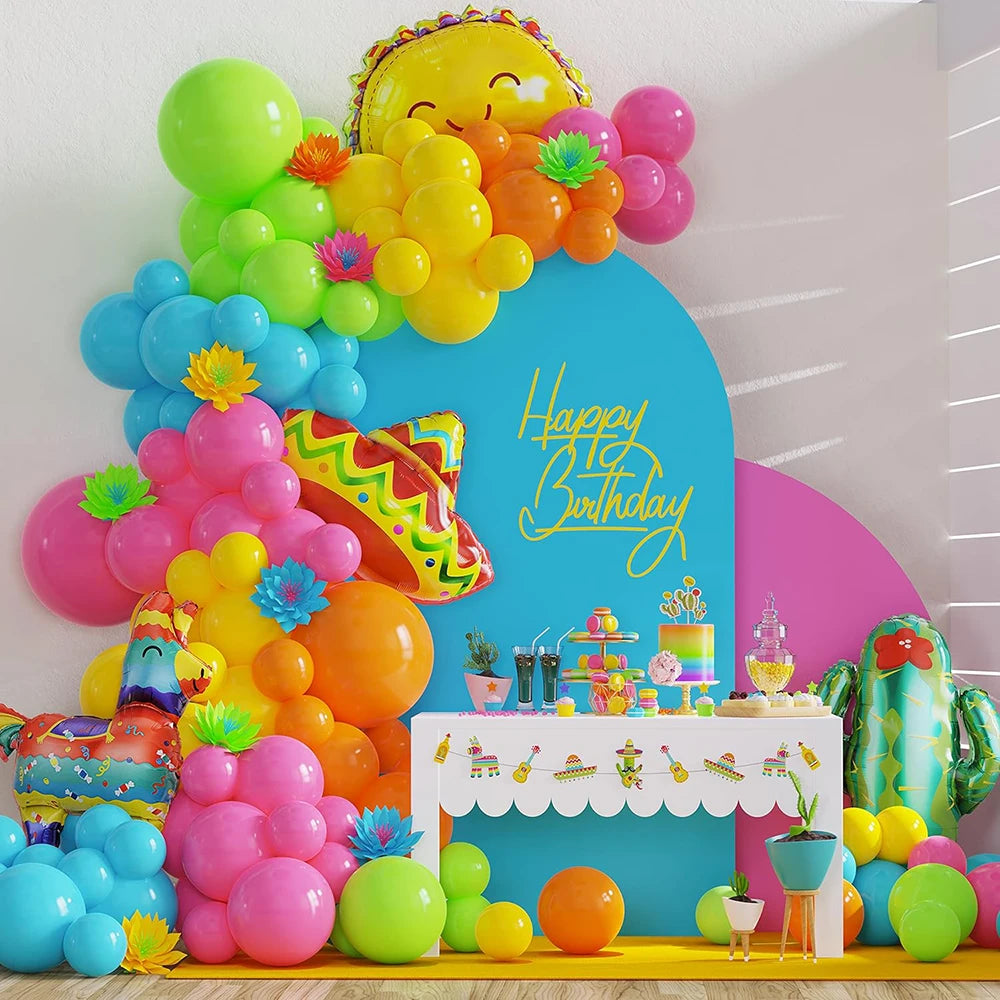 Mexican Carnival Balloons Carnival Party Decorate Mexican theme party Decorate Mexican balloon Carnival party balloons - Big Tim's Magic Emporium