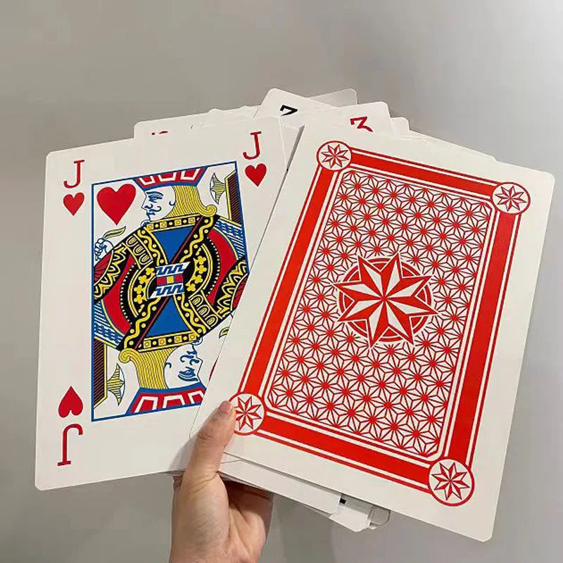 Super Jumbo Oversized Playing Cards 4x Larger 54 CardsCarnival Wedding Birthday Party Favors Board Games For Adults And Family