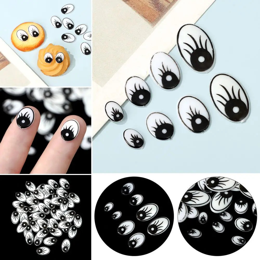 50pcs/bag Puppet Making Not Self-adhesive DIY Craft Dinosaur Eye  Accessories  Eyelash Eyes Creative gift - Big Tim's Magic Emporium